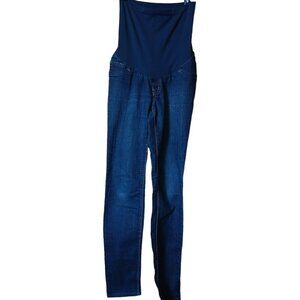 Fade To Blue Denim Women's Size Small Blue Maternity Skinny Jeans Full Panel